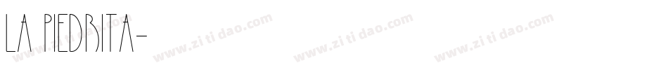 La Piedrita字体转换